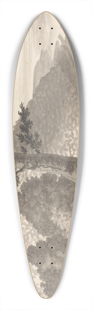 Henry Swinburne - Lake of Vico 39.3 inch art pintail longboard deck