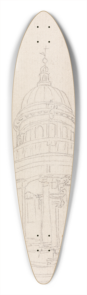 Henry Swinburne - The Tempietto in San Pietro in Montorio, Italy 39.3 inch art pintail longboard deck