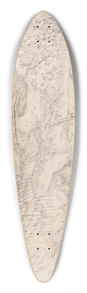 Henry Swinburne - Tree Study 39.3 inch art pintail longboard deck