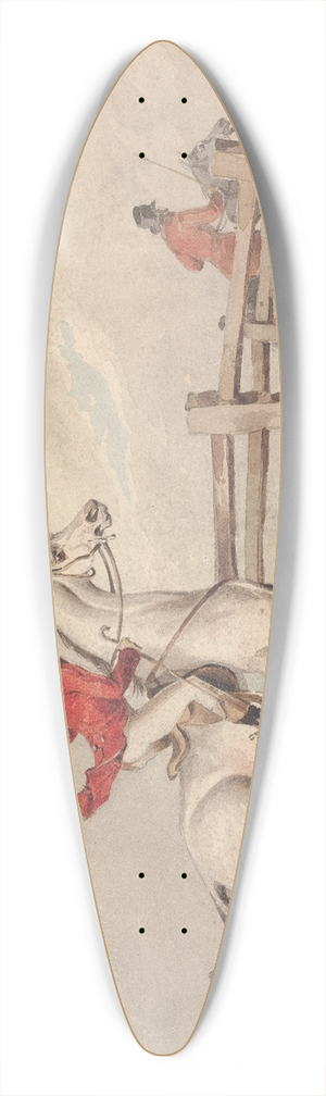 Henry Thomas Alken - Doing the Thing; and the Thing Done; Doing it No How 39.3 inch art pintail longboard deck
