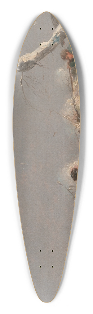 Henry Thomas Alken - Duck Shooting in Winter 39.3 inch art pintail longboard deck