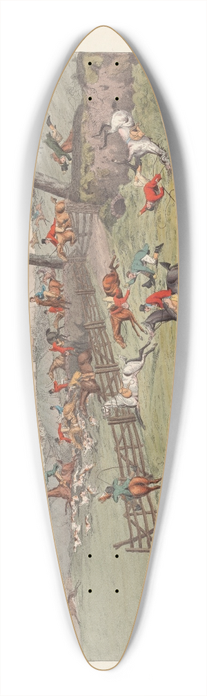 Henry Thomas Alken - Easter Monday [Stag Hunting]: A View near Epping 39.3 inch art pintail longboard deck