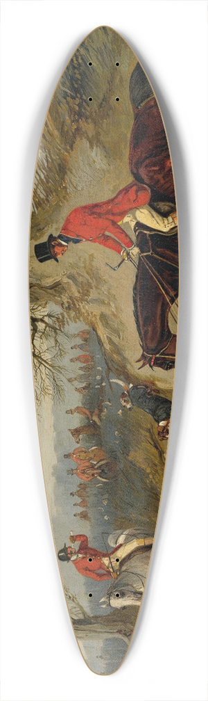 Henry Thomas Alken - Gone Away 39.3 inch art pintail longboard deck