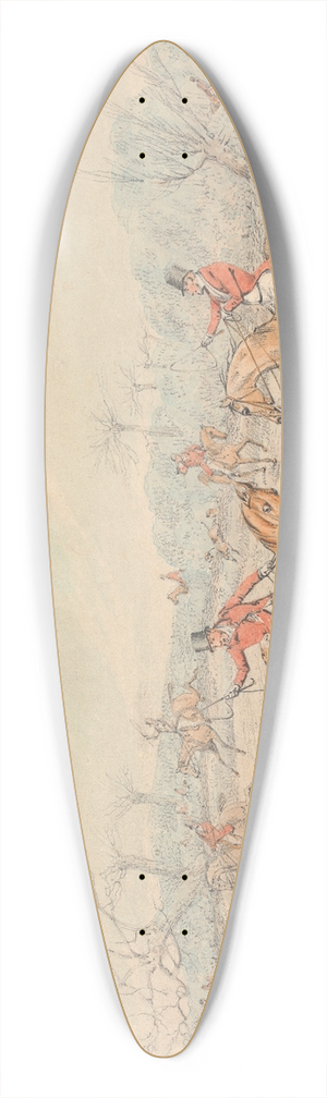 Henry Thomas Alken - Gone Away 39.3 inch art pintail longboard deck Henry Thomas Alken - Gone Away 39.3 inch art pintail longboard deck
