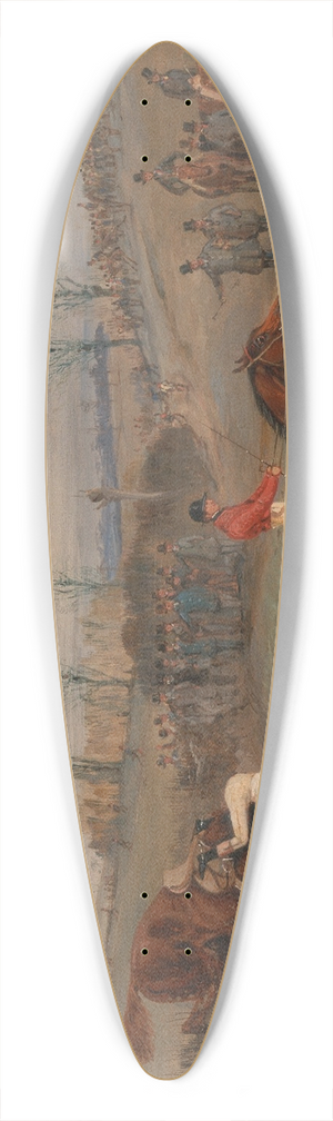 Henry Thomas Alken - Scenes from a steeplechase: Near the Finish 39.3 inch art pintail longboard deck