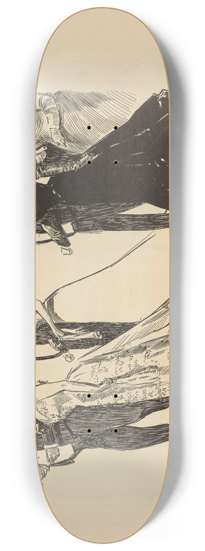 Charles Dana Gibson - In Society 8.25 inch art skate deck Charles Dana Gibson - In Society 8.25 inch art skate deck