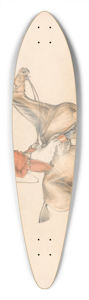 Henry Thomas Alken - The Cover Hack 39.3 inch art pintail longboard deck