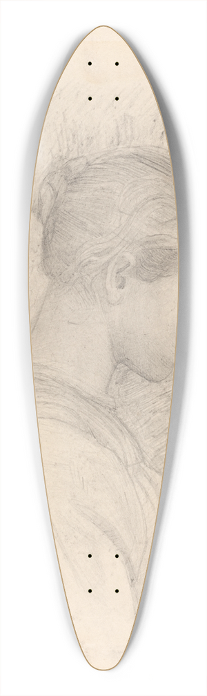 Henry Tonks - A Young Woman in Profile 39.3 inch art pintail longboard deck