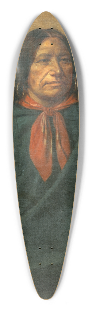 Henry Ulke - Spotted Tail 39.3 inch art pintail longboard deck