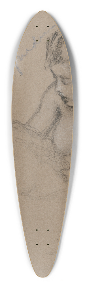 Herbert James Draper - Female nude study for The Lament for Icarus 39.3 inch art pintail longboard deck