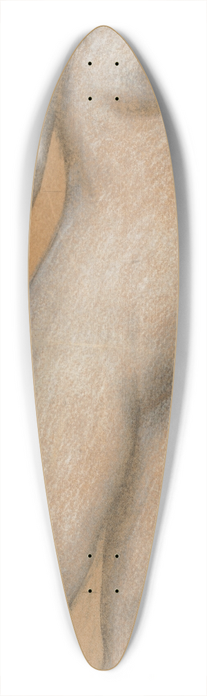 Herbert James Draper - Full-length nude study of Mary Best for Tristram and Yseult 39.3 inch art pintail longboard deck