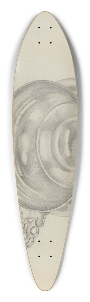 Herbert Russin - Silver Porringer 39.3 inch art pintail longboard deck