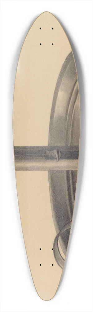 Herman Bader - Candlestick Holder 39.3 inch art pintail longboard deck