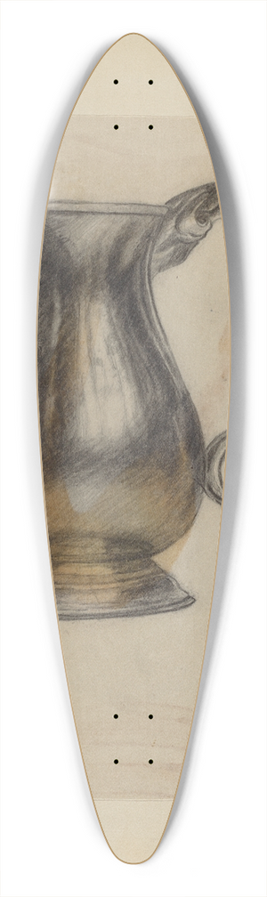 Herman Bader - Silver Mug 39.3 inch art pintail longboard deck