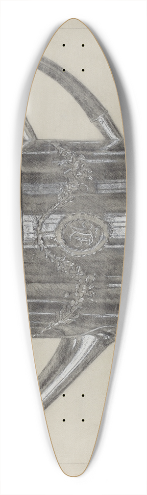 Herman Bader - Silver Teapot 39.3 inch art pintail longboard deck