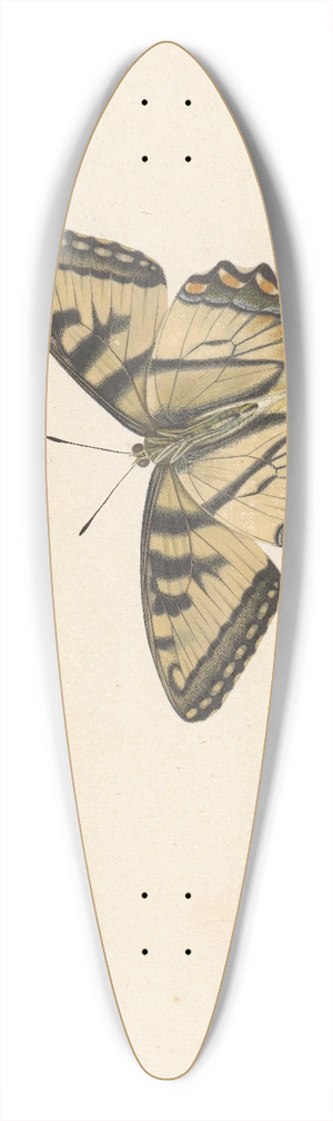Herman Henstenburgh - Drie vlinders 39.3 inch art pintail longboard deck