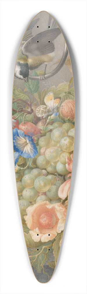 Herman Henstenburgh - Stilleven met bloemen, vruchten, een koolmees en een muis 39.3 inch art pintail longboard deck