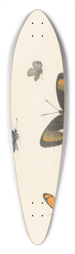 Herman Henstenburgh - Vijf vlinders 39.3 inch art pintail longboard deck