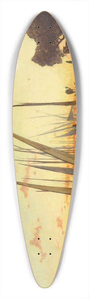 Hermann David Salomon Corrodi - Egypt, on the Banks of the Nile 39.3 inch art pintail longboard deck