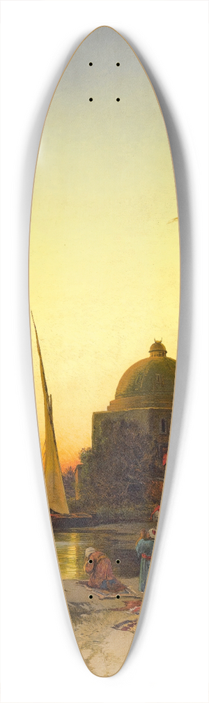 Hermann David Salomon Corrodi - On The Banks Of The Nile 39.3 inch art pintail longboard deck