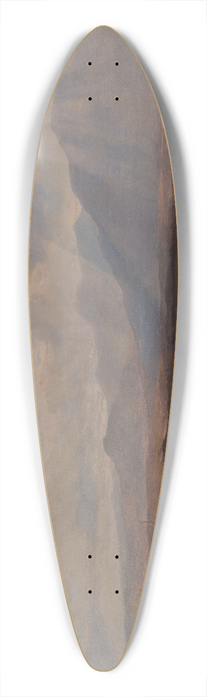 Hermann Fuechsel - In the White Mountains 39.3 inch art pintail longboard deck