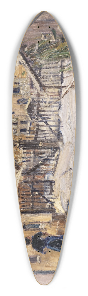 Hermann Goebel - Hof im Schnee 39.3 inch art pintail longboard deck