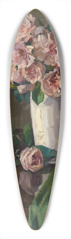 Hermann Goebel - Rosenstilleben 39.3 inch art pintail longboard deck