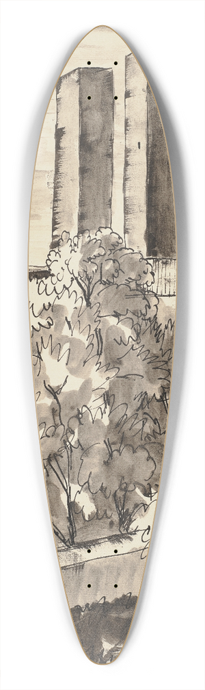 Hermann Lismann - San Gimignano 39.3 inch art pintail longboard deck