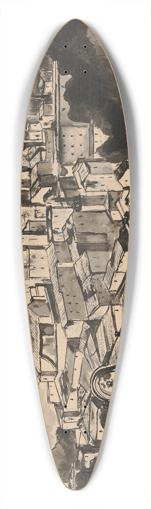 Hermann Lismann - Soriano nel Cimino 39.3 inch art pintail longboard deck