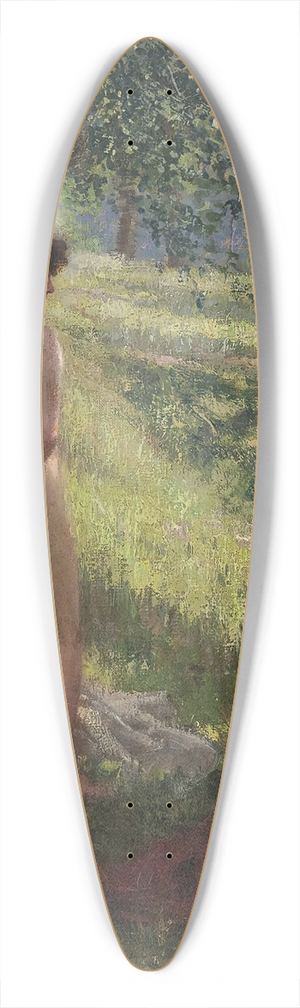 Hermann Moest - Nude in a glade 39.3 inch art pintail longboard deck