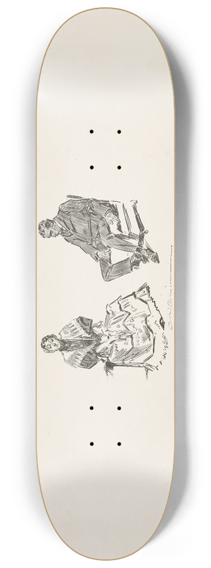 Charles Dana Gibson - Not a flatterer 8.25 inch art skate deck