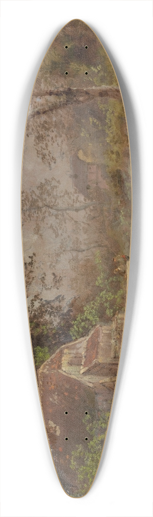 Hermann Ottomar Herzog - The Old Mill 39.3 inch art pintail longboard deck
