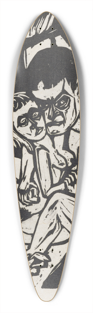 Hermann Scherer - Paar im Wald 39.3 inch art pintail longboard deck