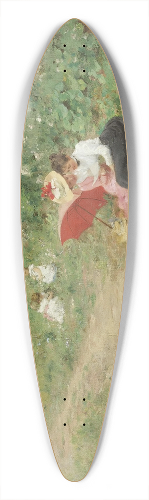 Hermann Seeger - A Summer Outing 39.3 inch art pintail longboard deck