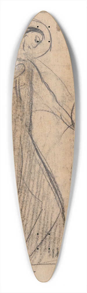 Hermann Stenner - Figurale Szene (Taufe Christi) 39.3 inch art pintail longboard deck