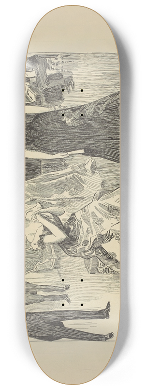 Charles Dana Gibson - oh, hes horrid! I cant bear to look at him. 8.25 inch art skate deck