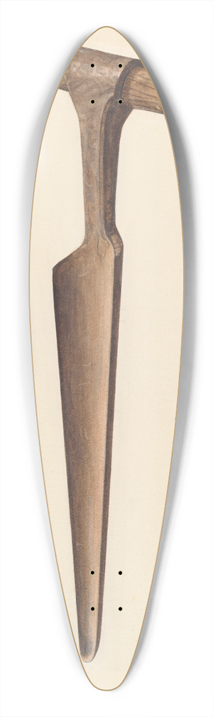 Herman O. Stroh - Auger 39.3 inch art pintail longboard deck