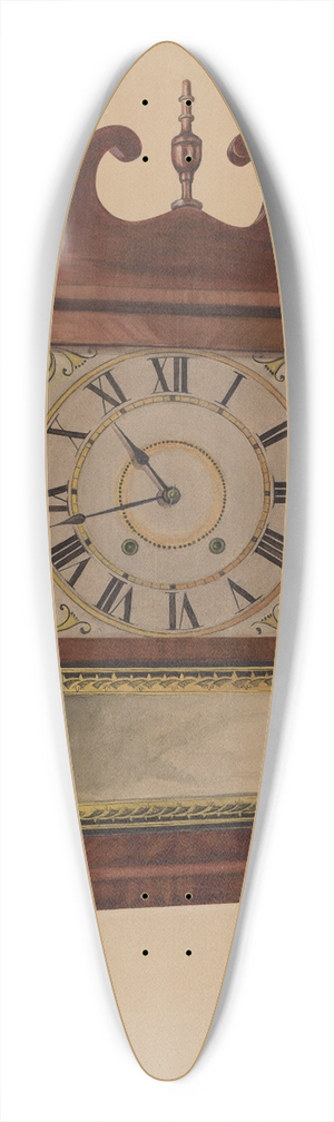 Herman O. Stroh - Eli Terry Clock 39.3 inch art pintail longboard deck