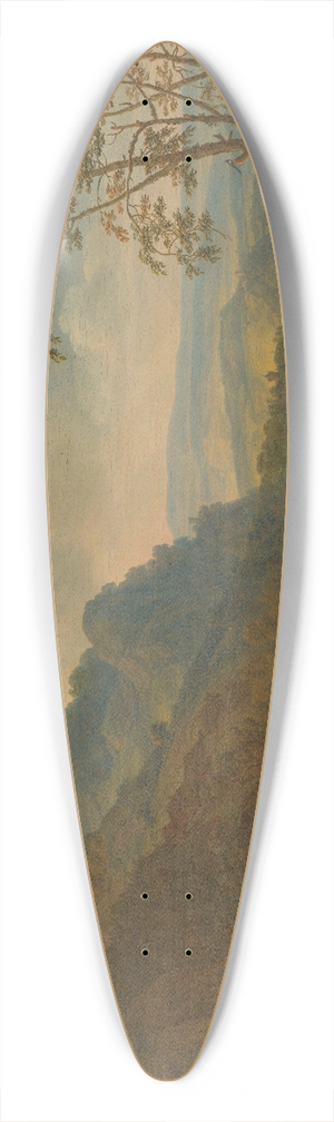 Herman Saftleven - Mountainous Landscape with Farm 39.3 inch art pintail longboard deck