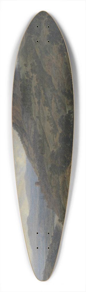 Herman Saftleven - Wine Harvest at the Rhine 39.3 inch art pintail longboard deck