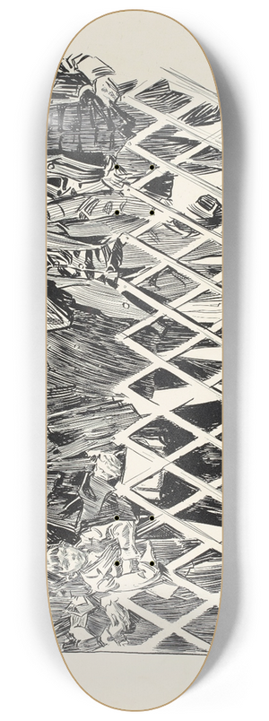 Charles Dana Gibson - On the ferry 8.25 inch art skate deck Charles Dana Gibson - On the ferry 8.25 inch art skate deck