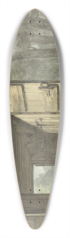 Hermanus Numan - Stal van de herberg de Geleerde Man te Bennebroek 39.3 inch art pintail longboard deck
