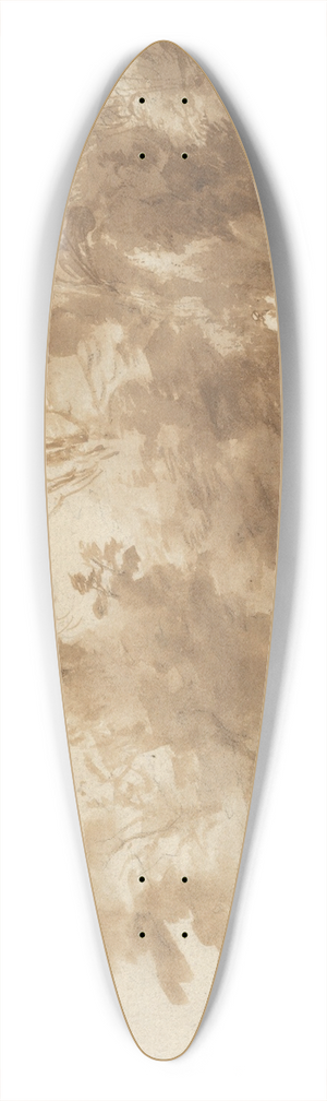 Herman van Swanevelt - Landscape with Trees and Figures 39.3 inch art pintail longboard deck