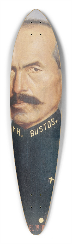Hermenegildo Bustos - Self-portrait 39.3 inch art pintail longboard deck