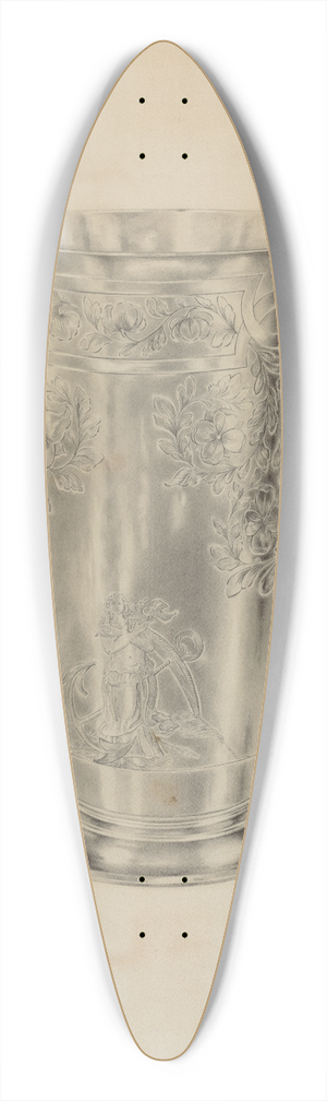 Hester Duany - Silver Communion Beaker 39.3 inch art pintail longboard deck