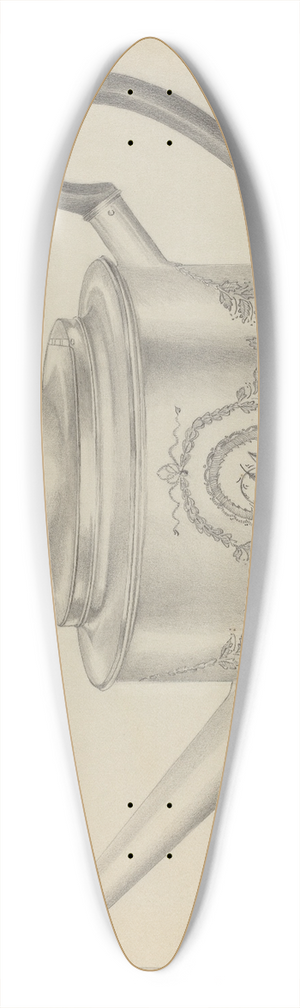 Hester Duany - Silver Teapot 39.3 inch art pintail longboard deck