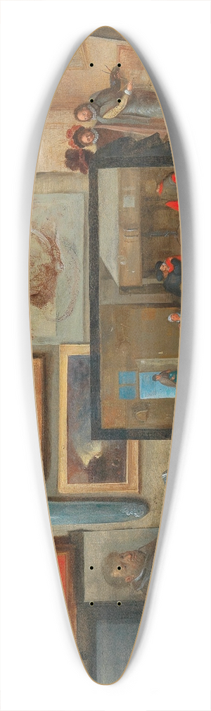 Hieronymus Francken II - A Painter In His Workshop 39.3 inch art pintail longboard deck