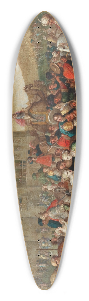 Hieronymus Francken III - The Departure of the Israelites from Egypt 39.3 inch art pintail longboard deck Hieronymus Francken III - The Departure of the Israelites from Egypt 39.3 inch art pintail longboard deck