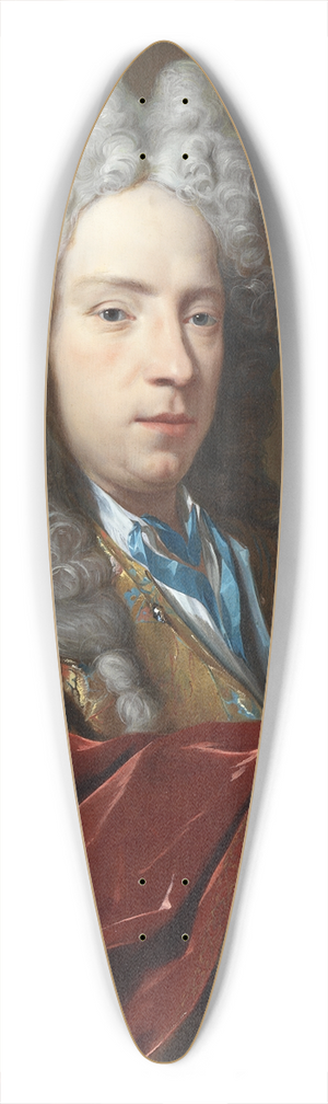 Hieronymus van der Mij - Portrait of an unknown man 39.3 inch art pintail longboard deck
