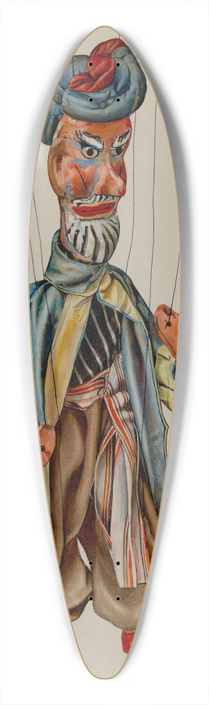 Hilda Olson - Marionette  Ahab 39.3 inch art pintail longboard deck